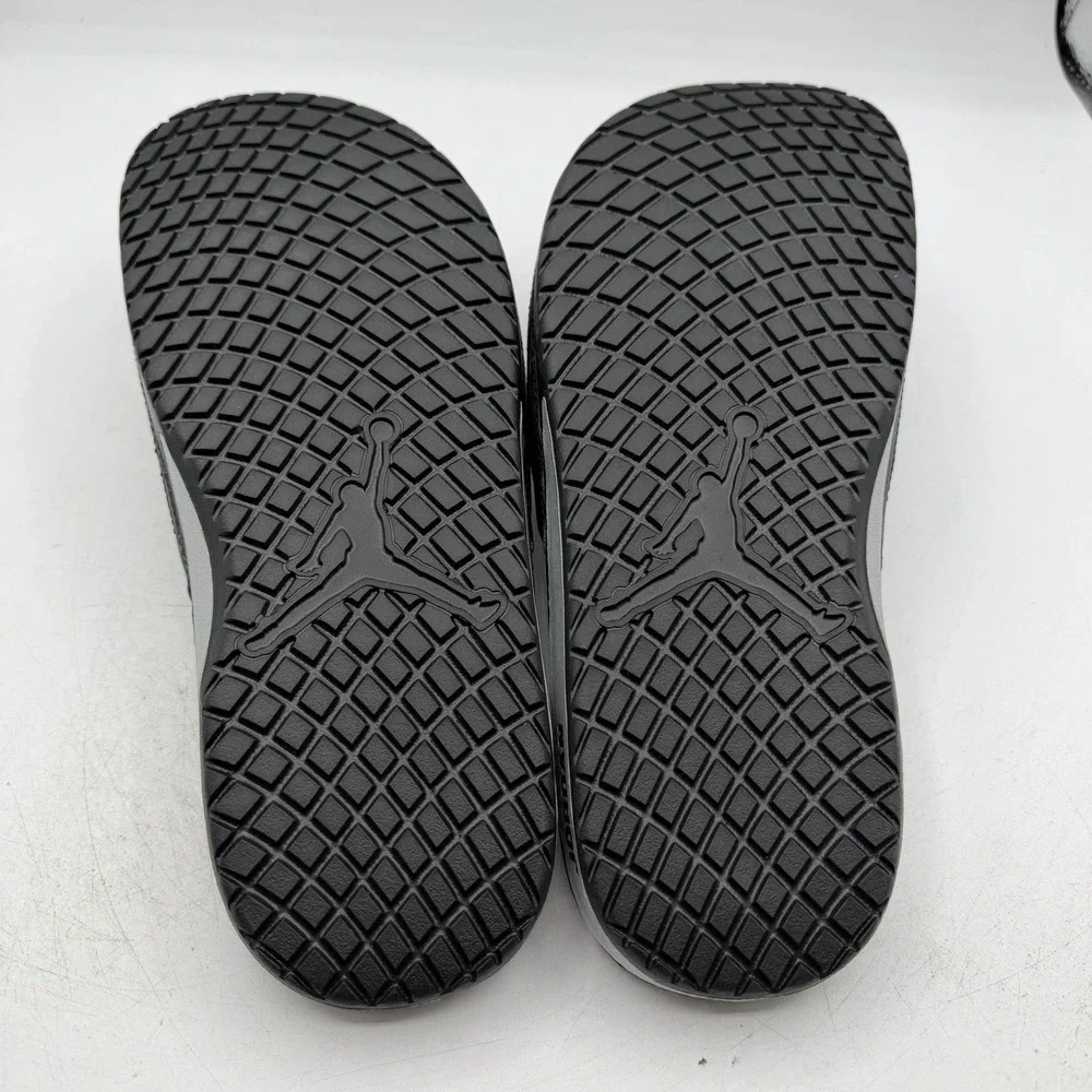Air Jordan Hydro III Retro Slides Mens 11 Black/Metallic Silver Sandals Slip On